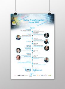 Poster design AAJ-Digital-Transformation-Forum-2017 Inoace design studio