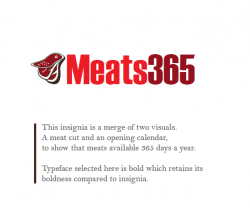 meats 365 logo design arif saeed 2