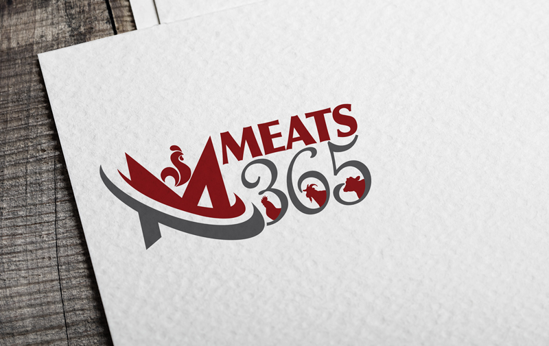 meats 365 logo design arif saeed-3