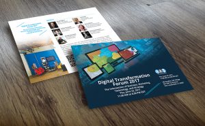 postcard design AAJ-Digital-Transformation-Forum-2017 Inoace Design Studio