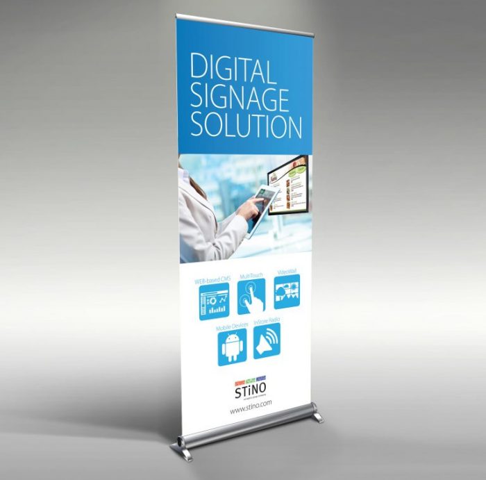 Rollup Banner / standee for stino digital signage